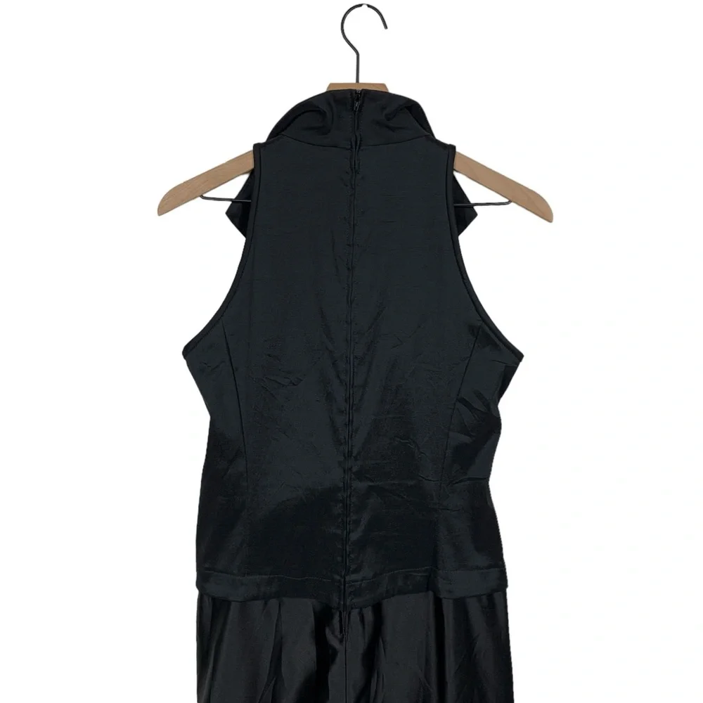 Vintage Tadashi Shoji Black Tuxedo Evening Gown - Picture 4 of 10